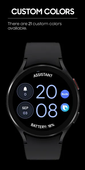 Modern Vertical: Watch face screenshot 4