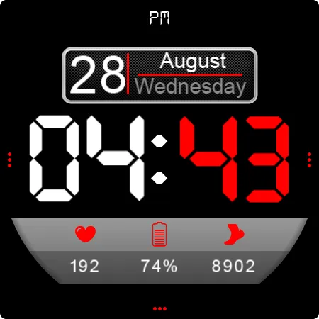 Digital Watch Face Key 014 screenshot 27