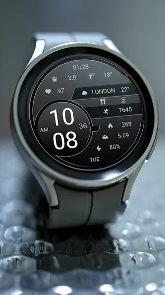 ZKin Watch Retro Elegant Black screenshot 4