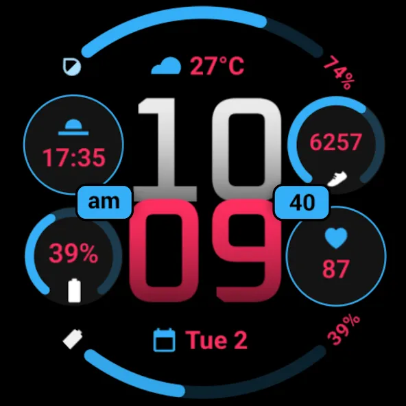MDS03 Digital Watch Face screenshot 13