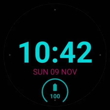 Digital Neon Watch Face screenshot 11