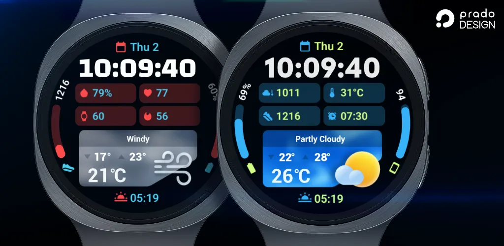 PRADO 94 Weather Watch Face screenshot 1