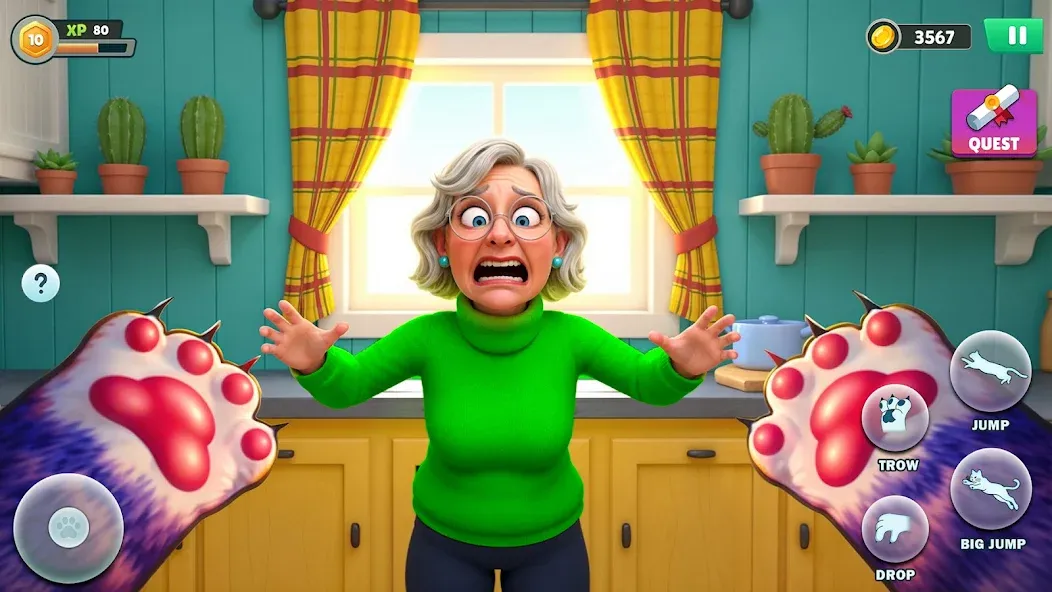 Granny vs Cat: Prank Simulator screenshot 6