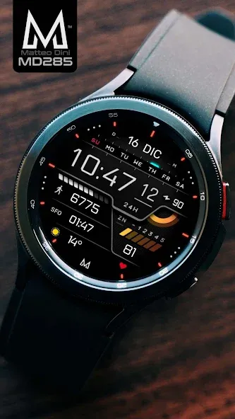 MD285 Digital watch face screenshot 6