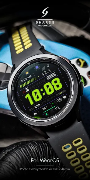 SH077 Watch Face, WearOS watch screenshot 3
