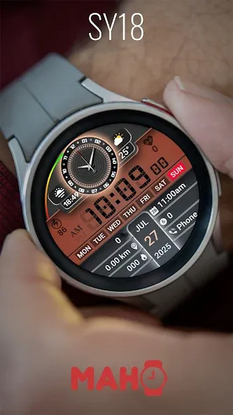 SY18 Watch Face for Wear OS screenshot 5