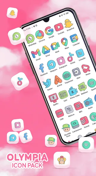 Olympia - Cartoon Icons Pack screenshot 1