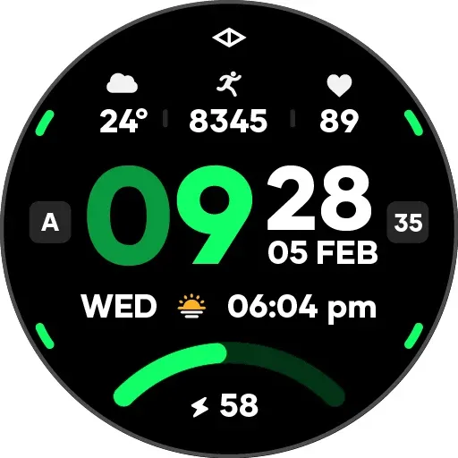 Rush 3: Digital Watch Face screenshot 30