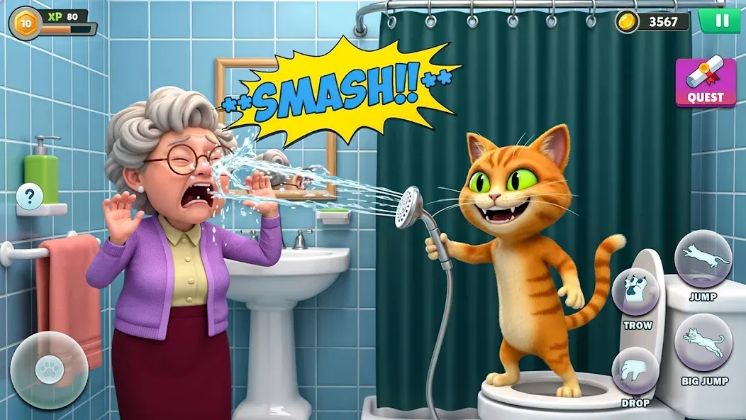 Granny vs Cat: Prank Simulator screenshot 3