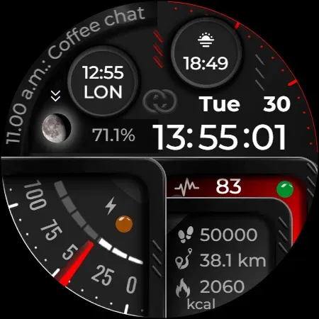 Digital Watch Face CUE101 screenshot 10