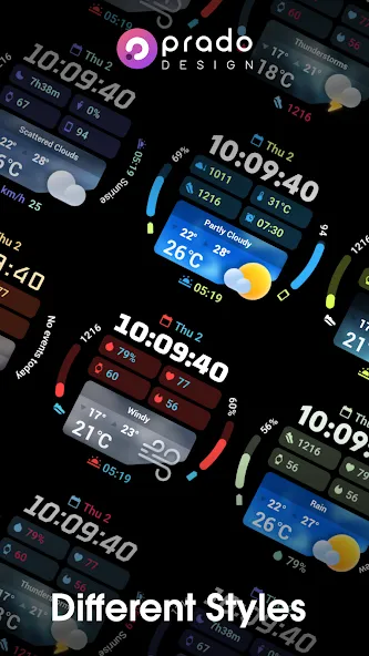 PRADO 94 Weather Watch Face screenshot 6