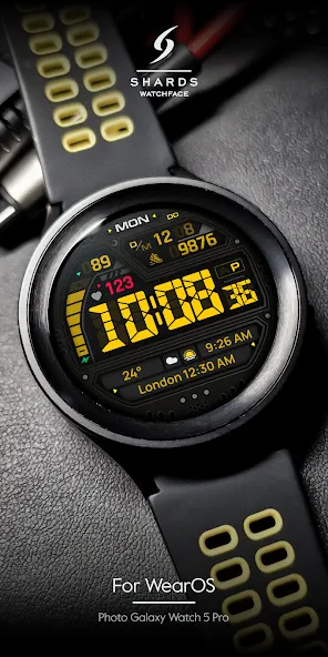 SH058 Watch Face, WearOS watch screenshot 3