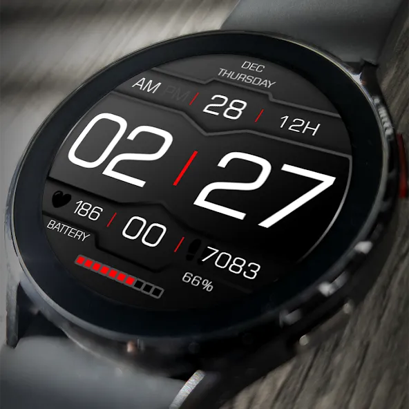 Key120 Digital Watch Face screenshot 1