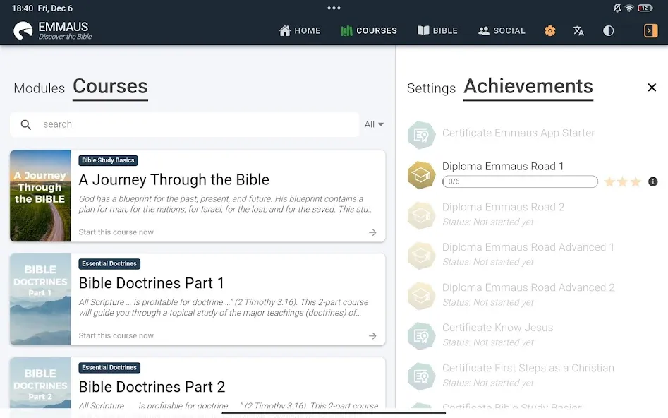 EMMAUS - Bible & Courses screenshot 10