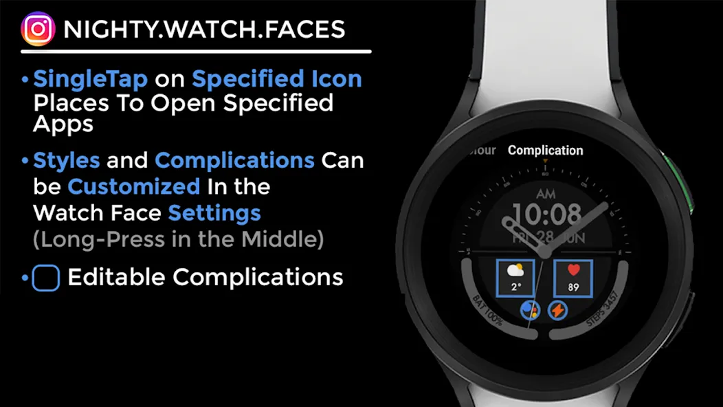 Nighty Hybrid 07 - watch face screenshot 13