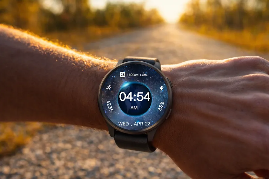 3D Earth Parallax Watch Face screenshot 1