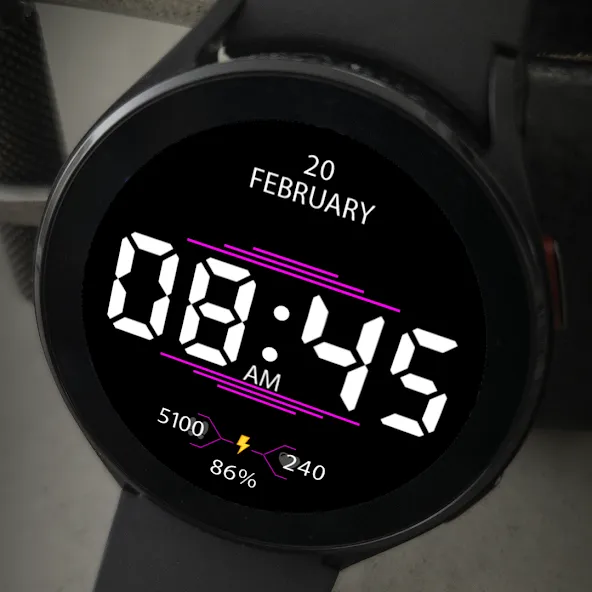 Key037 Digital Watch Face screenshot 7