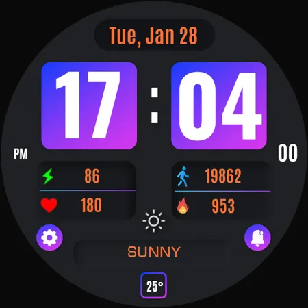 Vesa Digital Watch Face screenshot 34