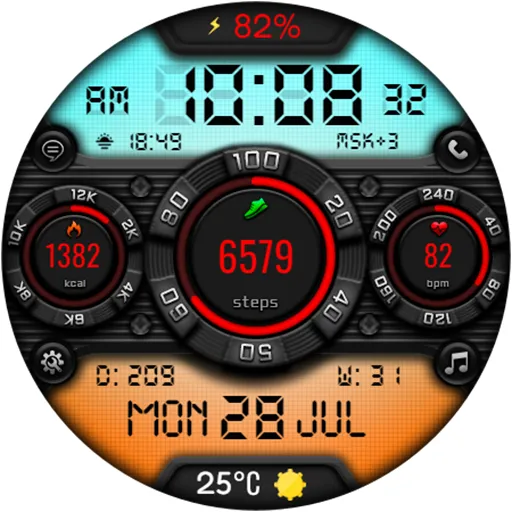 DIGI SPONIDY CTS38 Watch face screenshot 23