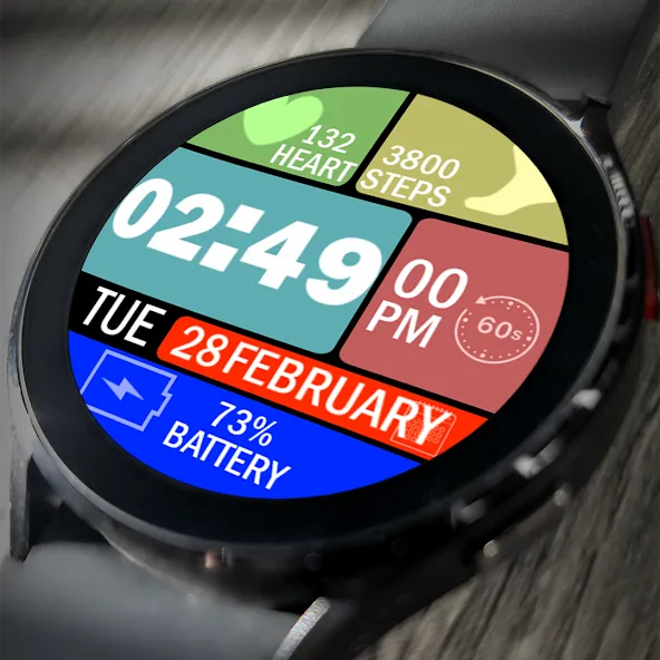 Key021 Digital Watch Face screenshot 1