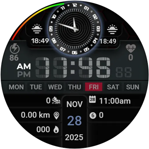 SY18 Watch Face for Wear OS screenshot 32
