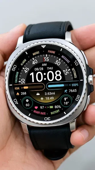 【Custom】Text Clock Turntable screenshot 2