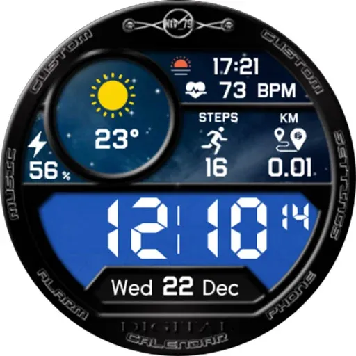 NTV352 - Digital Pro watchface screenshot 20