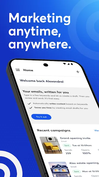 Constant Contact Marketing App screenshot 1