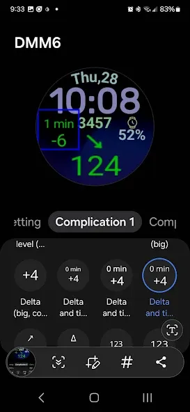 DMM6 Diabetic Watch Face XXL screenshot 19