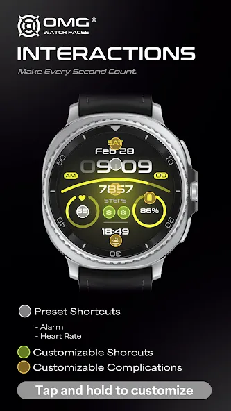 OMG 439 - Digital Watch Face screenshot 3