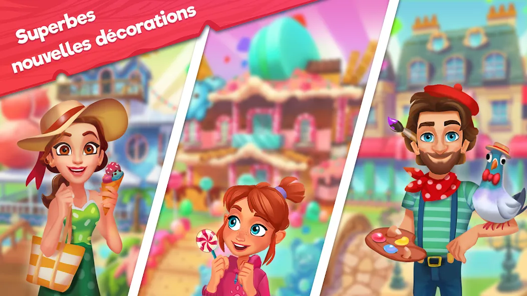 Delicious B&B: Decor & Match 3 screenshot 2