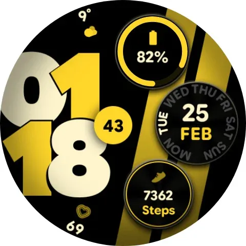 Sporty Pixel - Watch face screenshot 8