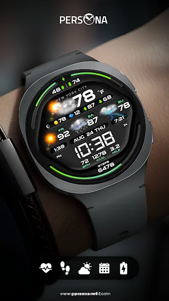 PER58 Weather WatchFaceDigital screenshot 8
