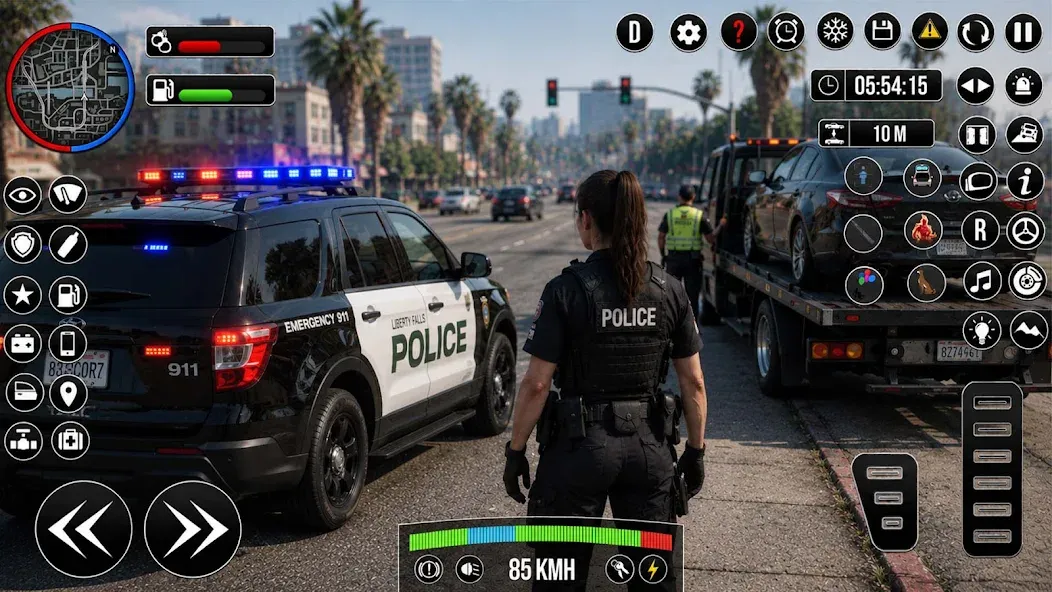 Police Car Speed Chase Sim 3D screenshot 1