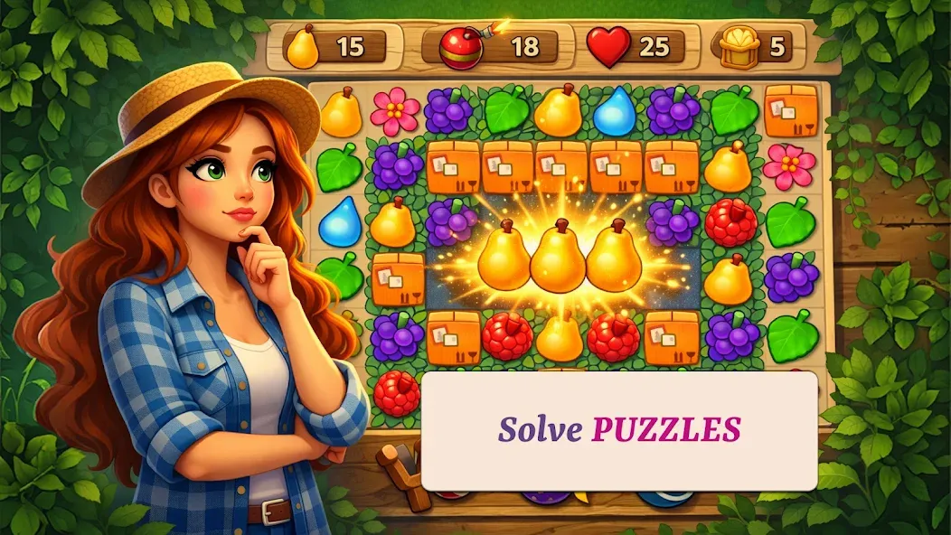 X Garden Relax Match 3 Design screenshot 3