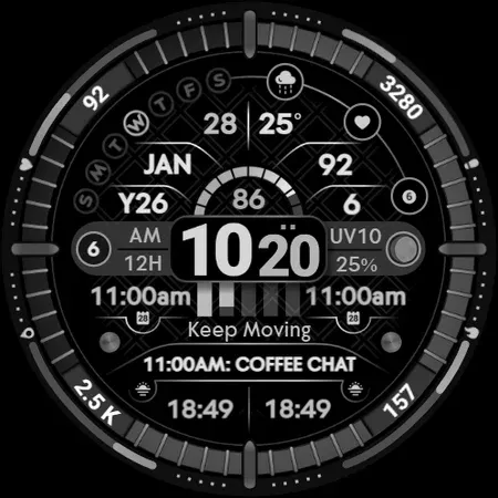Digital Watch Face Infowatch 2 screenshot 12