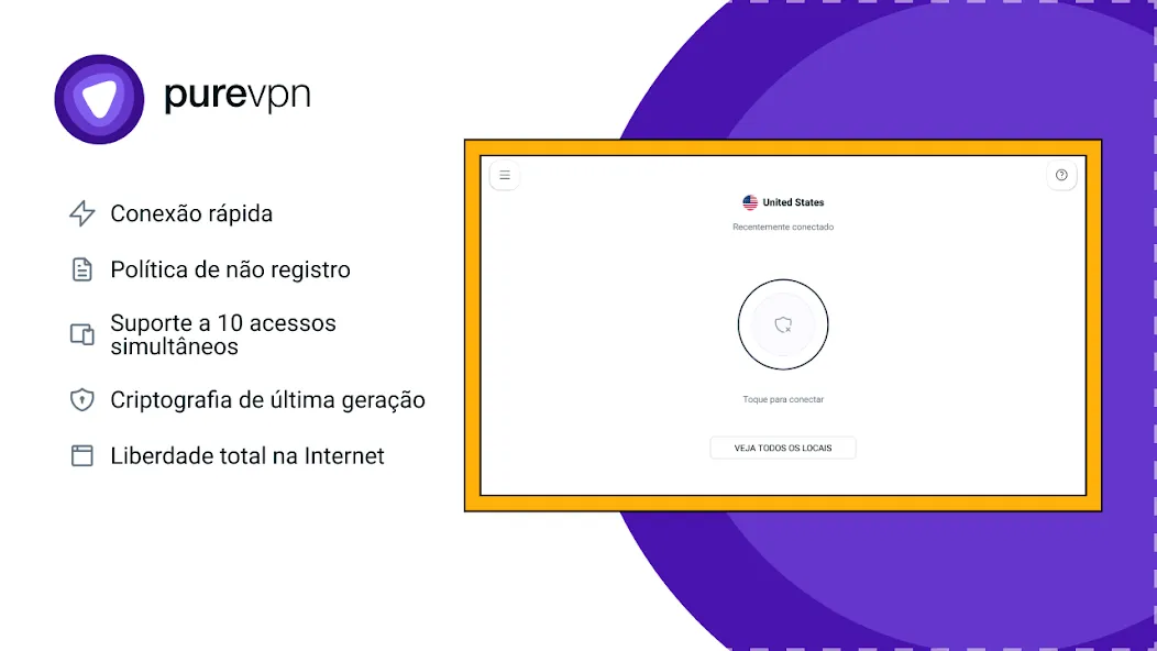 PureVPN: Rápido e seguro screenshot 25