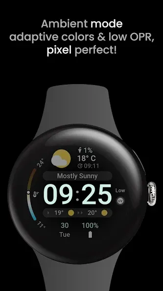Just Weather: Watch Face screenshot 4