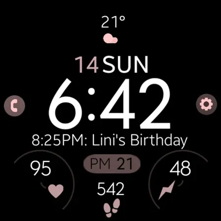 Battery 8 rose gold watch face screenshot 9