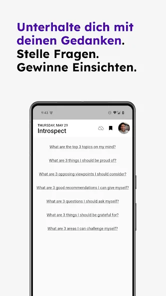 KI-Tagebuch Notizbuch Reflectr screenshot 4