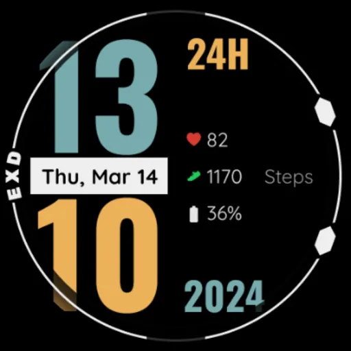 EXD026: Digital Watch Face screenshot 20
