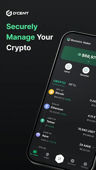 Carteira D'CENT Crypto screenshot 1