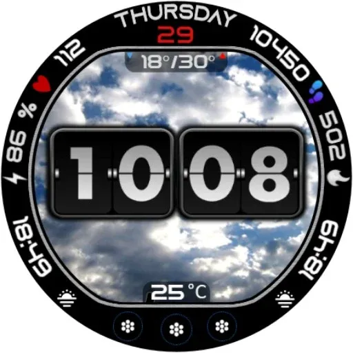 Animated Weather Flip Time E55 screenshot 19