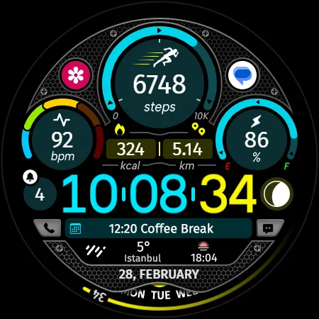 Circle Clock - Watch Face screenshot 29