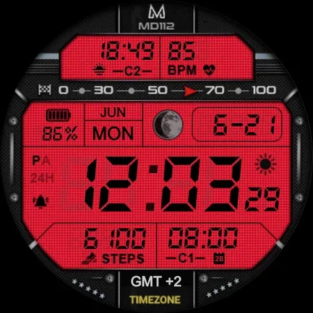 MD112 Digital watch face screenshot 16