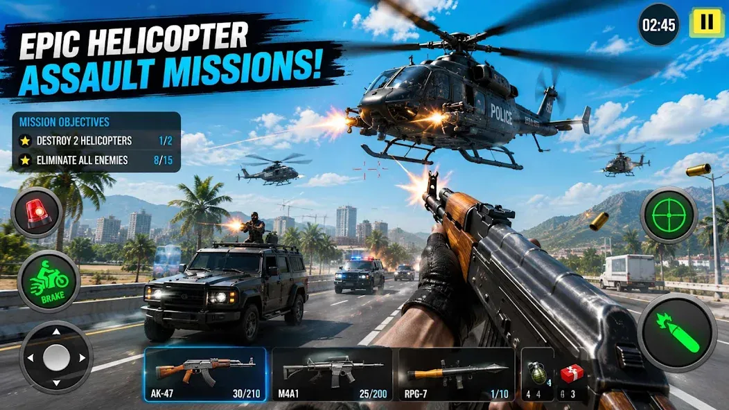FPS Shooter auf dem Motorrad screenshot 4