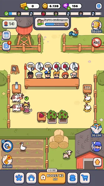 マイポケットファーム - アイドルゲーム screenshot 1