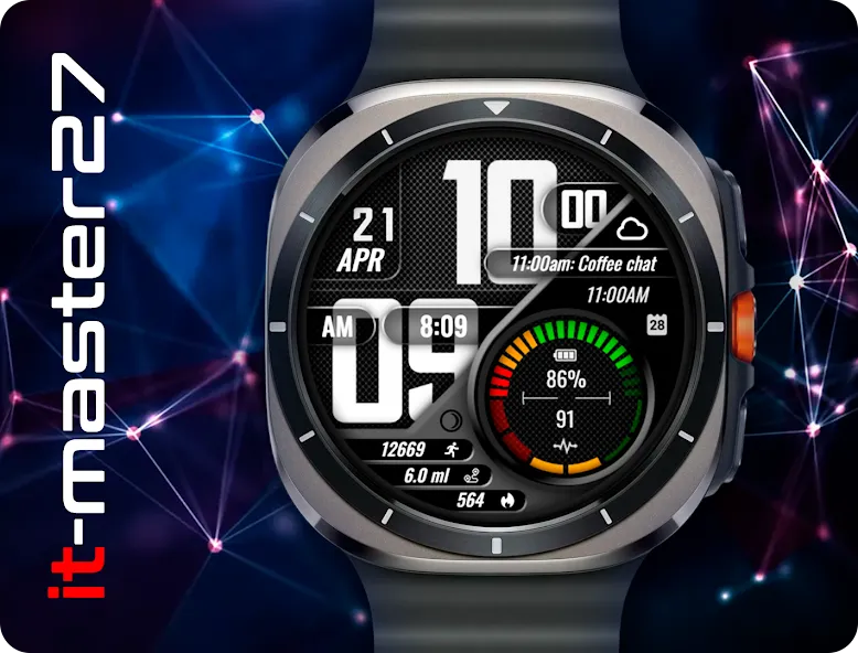 it-M013: Digital Watch Face screenshot 1