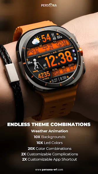 PER36 Digital Watch Face screenshot 2