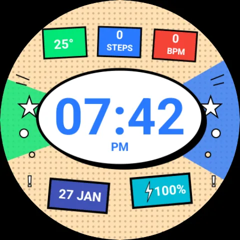 Pop Art - watch face screenshot 10